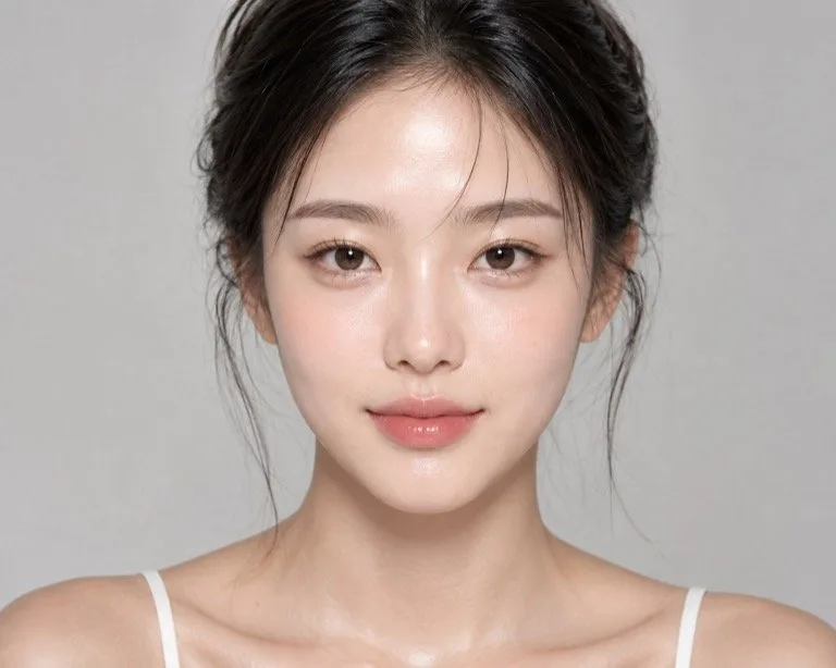 Glass Glow K-beauty look