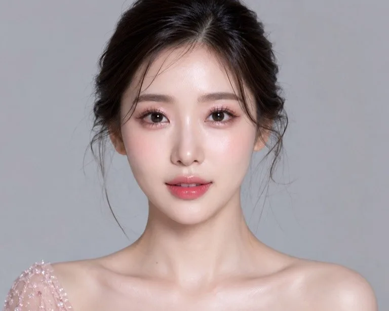 Party Rose K-beauty look